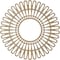 Ekena Millwork Cornelius Wood Fretwork Pierced Ceiling Medallion, Birch, 22"OD x 8 1/8"ID x 1/4"T CMWP22X0250CRBI - alternate 2